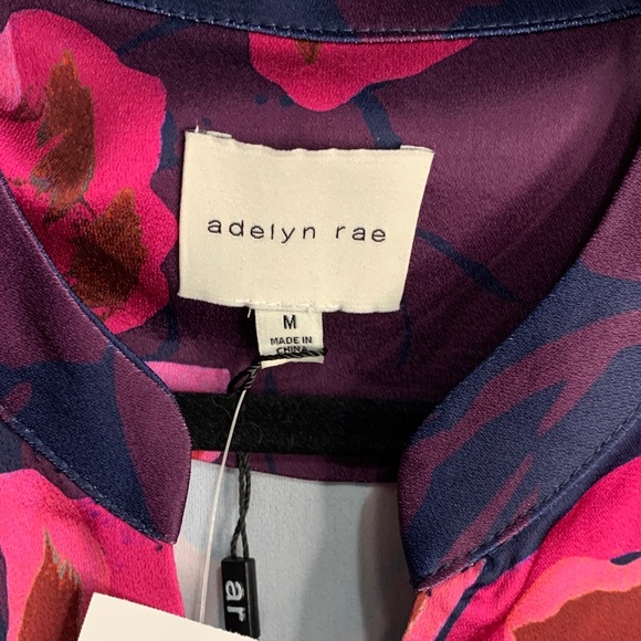 Adelyn Rae Floral Midi Dress in Pink and Blue - Picture 2 of 7